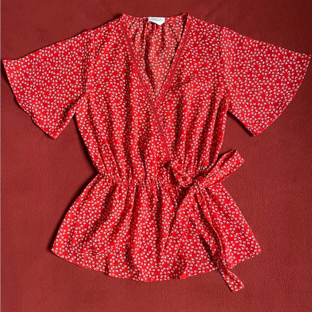 Sienna sky blouse